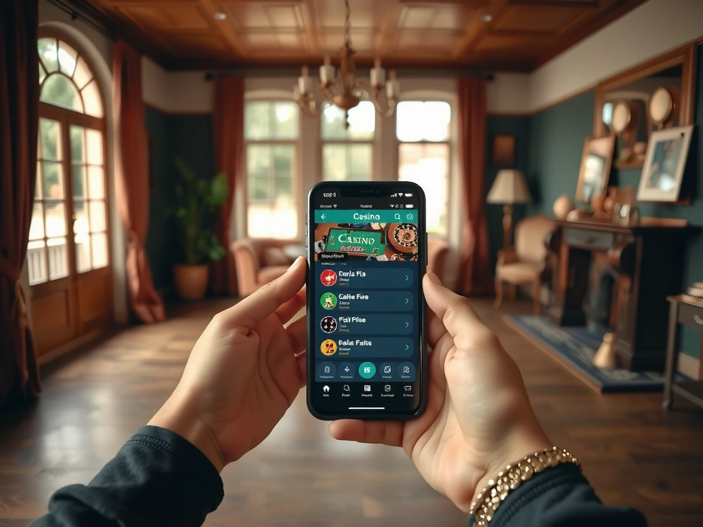 Consultation d'une application de jeux