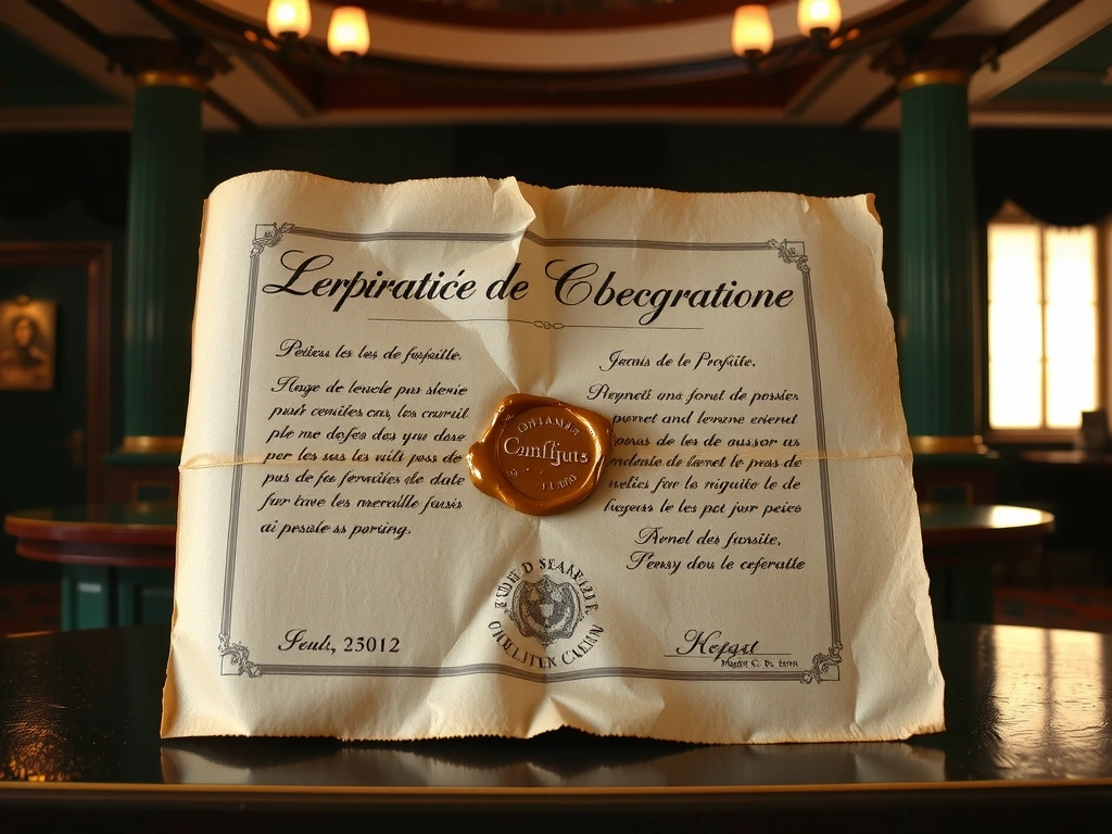 Document légal ancien