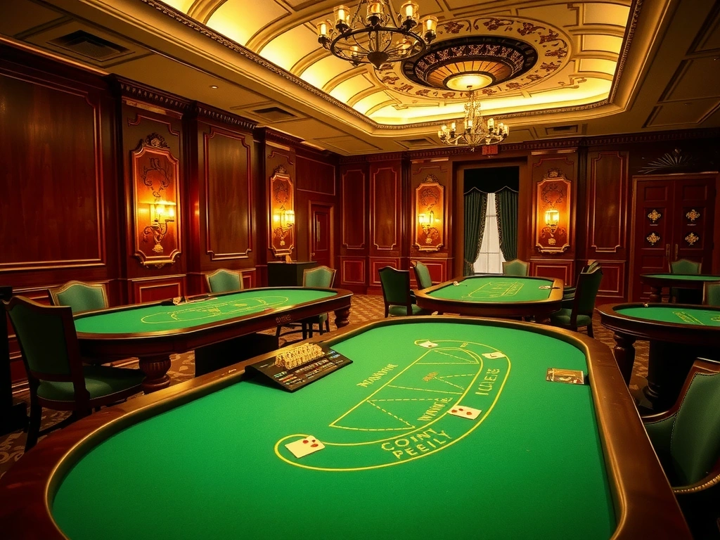Intérieur de casino français